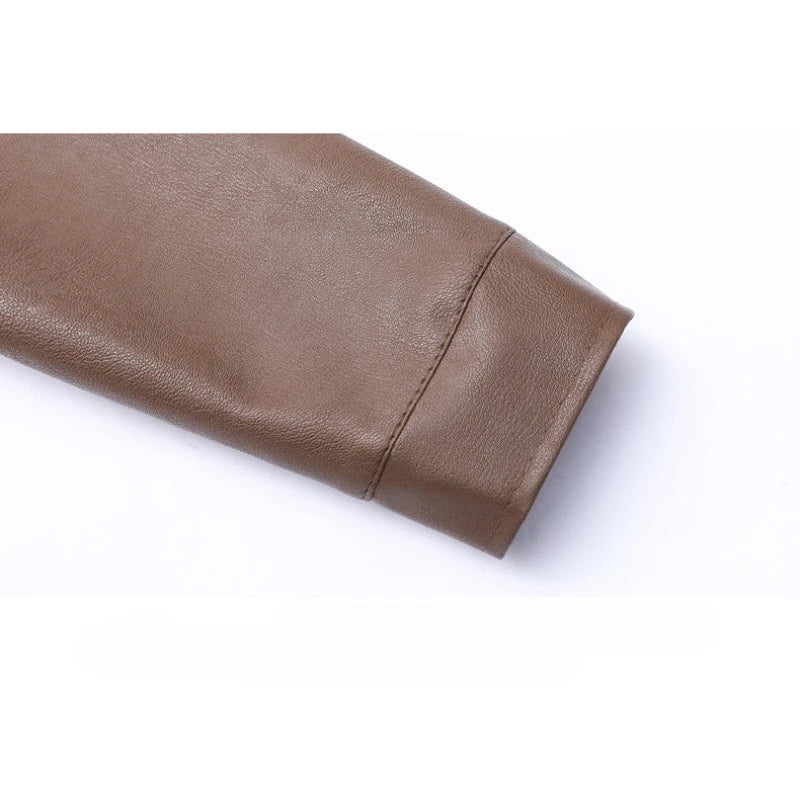 Giacca bomber elegante in pelle