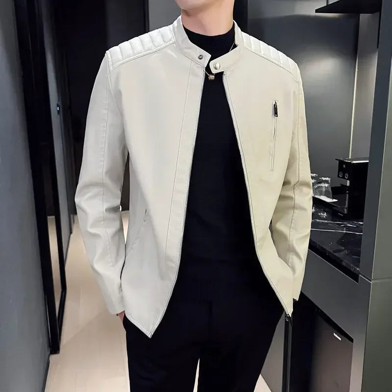 Giacca di pelle elegante