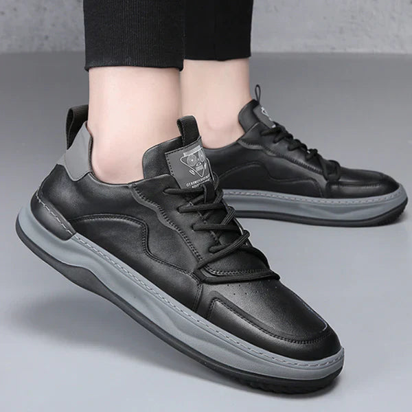 Scarpe in pelle a suola alta