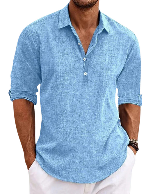 Camicia classica in cotone Sabbio
