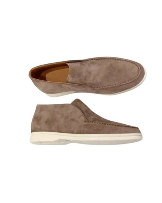 Mocassini casual in pelle scamosciata