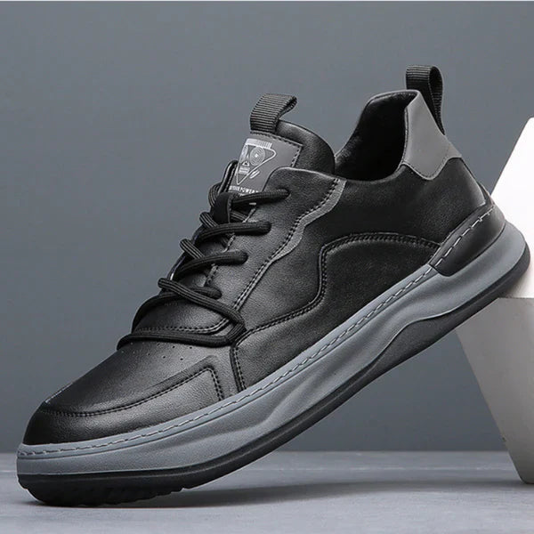 Scarpe in pelle a suola alta