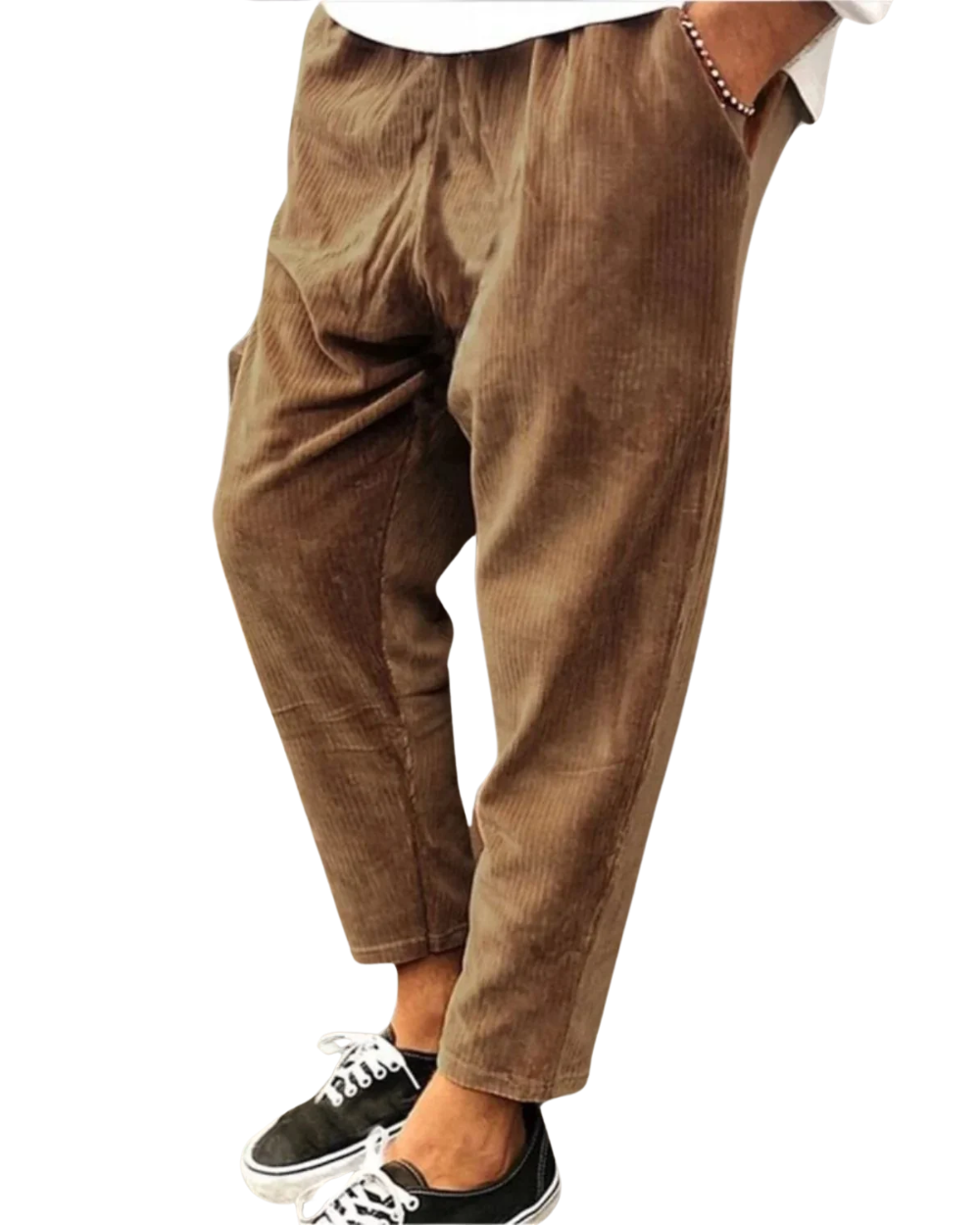 Pantaloni eleganti in velluto a coste