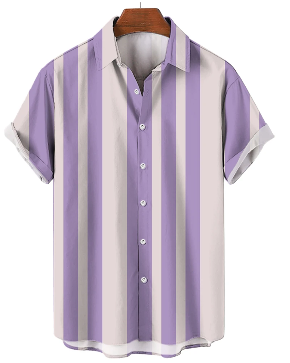 Camicia estiva a maniche corte a righe