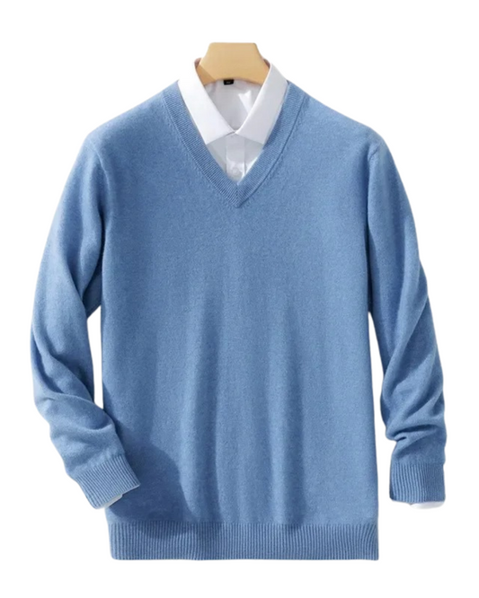 Maglione elegante con scollo a V