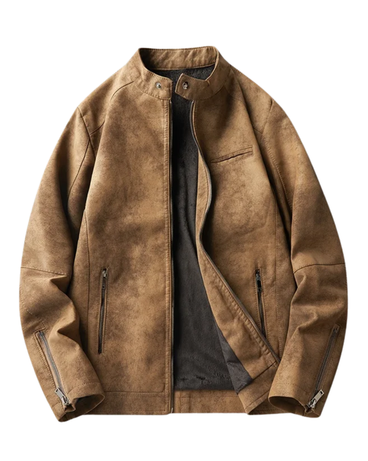 Giacca di pelle elegante