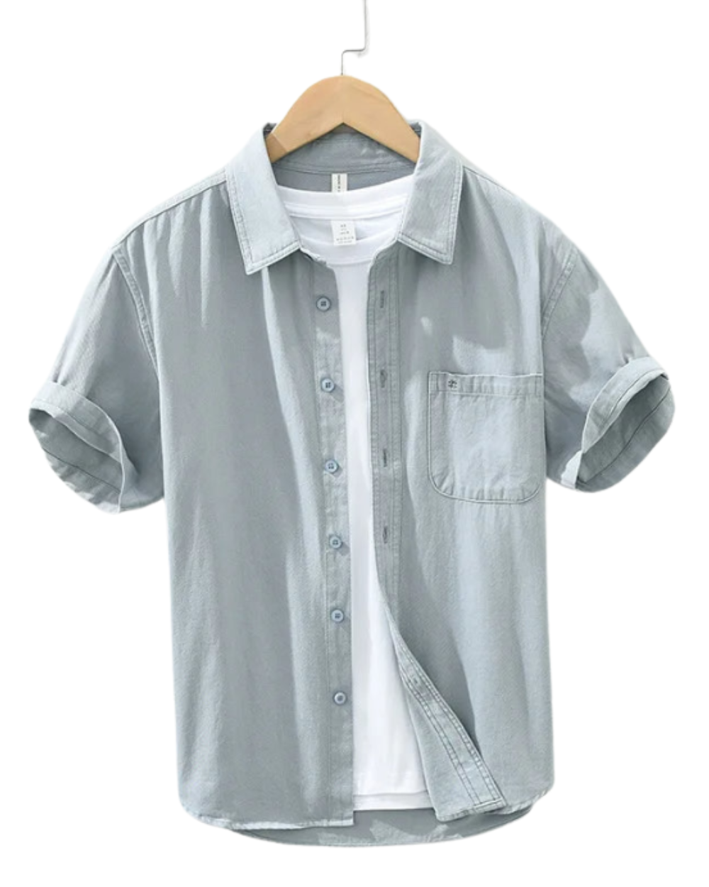 Camicia in cotone a maniche corte