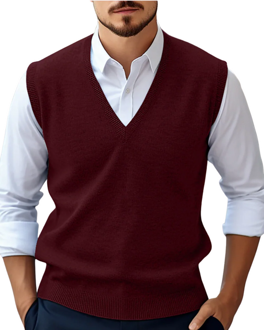 Maglione senza maniche