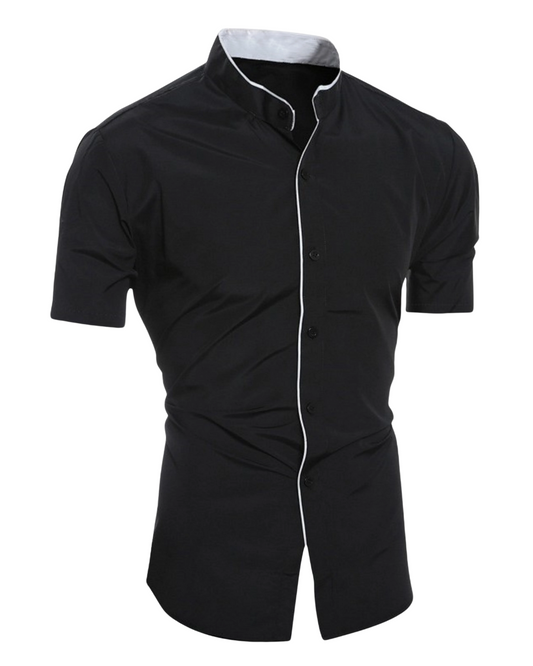 Camicia in cotone a maniche corte