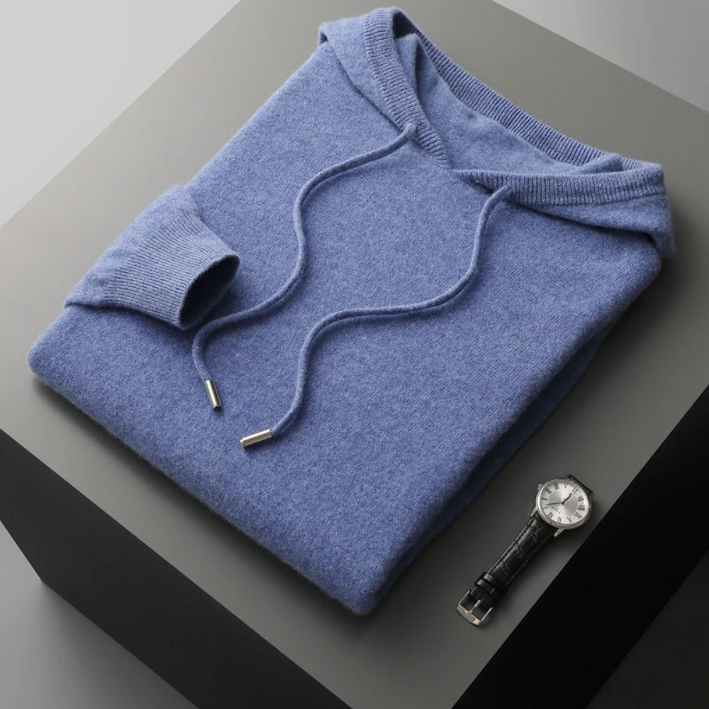 Maglione con cappuccio in cashmere Canopus