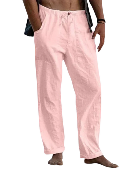 Pantaloni classici in lino