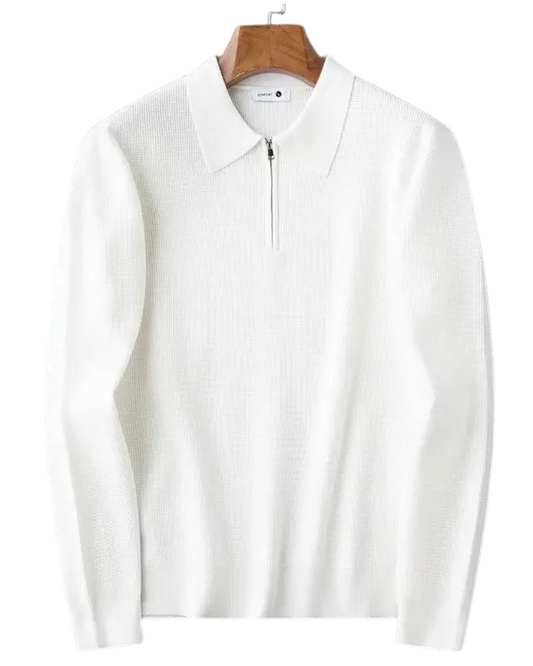 Maglione elegante da uomo con zip