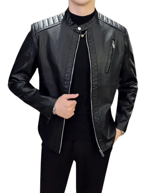 Giacca di pelle elegante