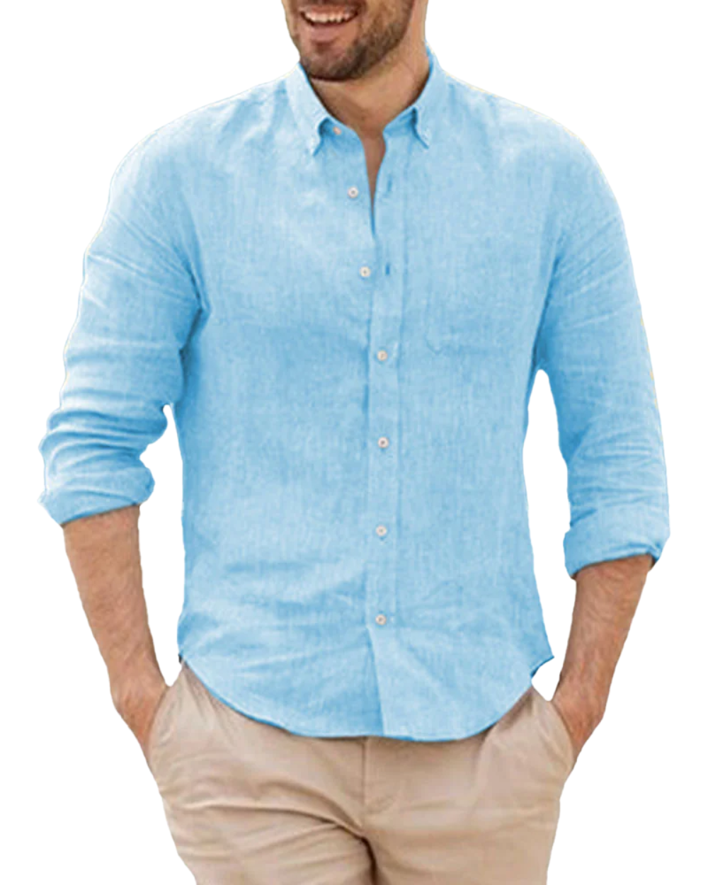 Camicia di lino traspirante