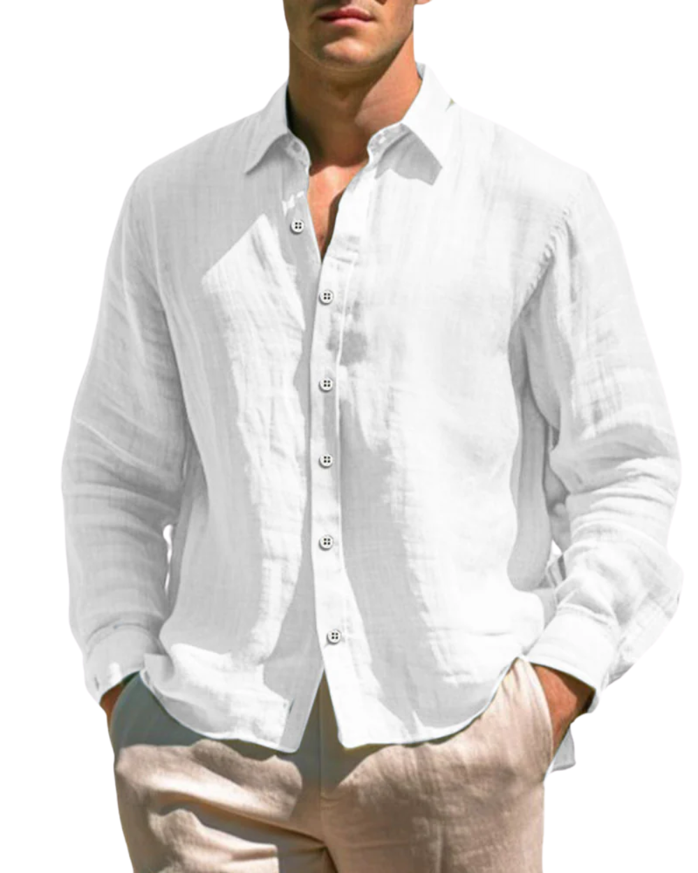 Camicia di lino casual