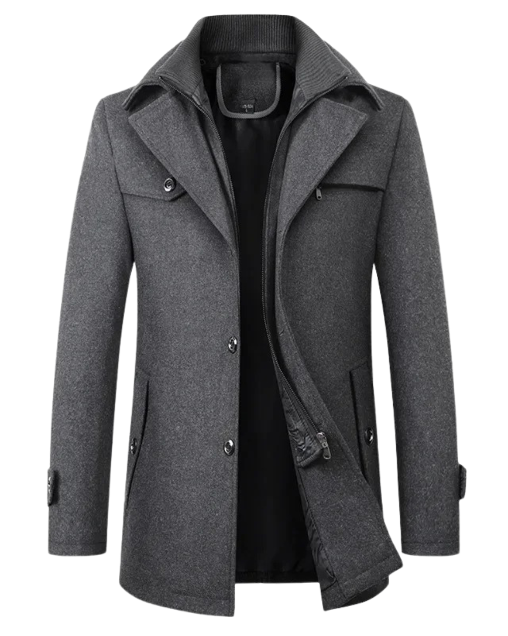 Elegante giacca invernale in lana