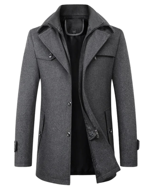 Elegante giacca invernale in lana