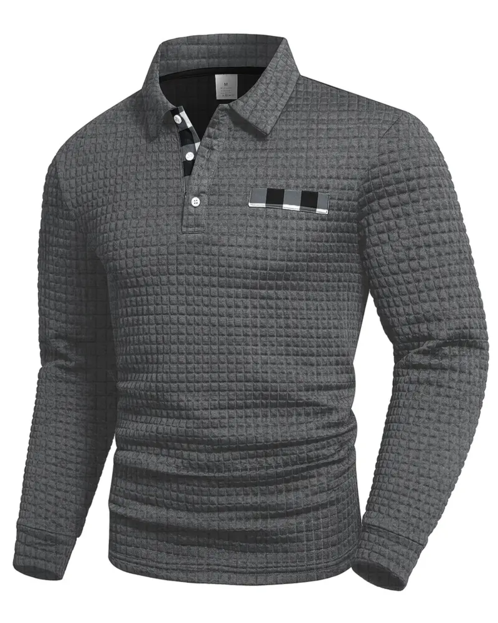 Maglione polo a coste