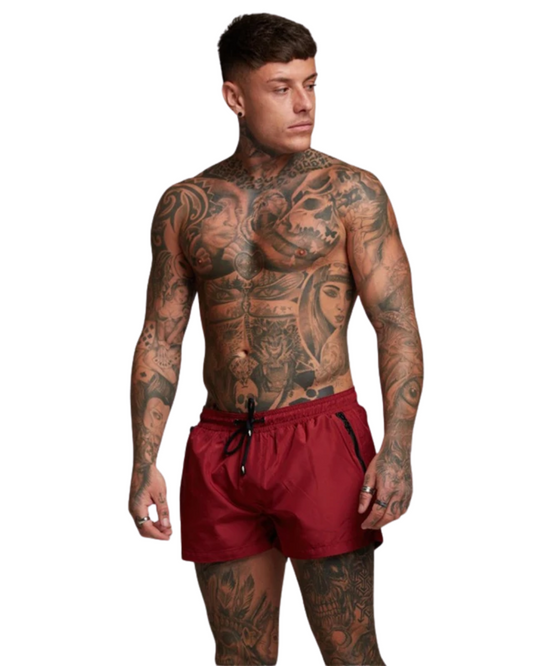 Pantaloncini da bagno con tasche a zip