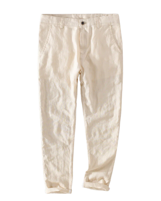 Pantaloni di lino premium