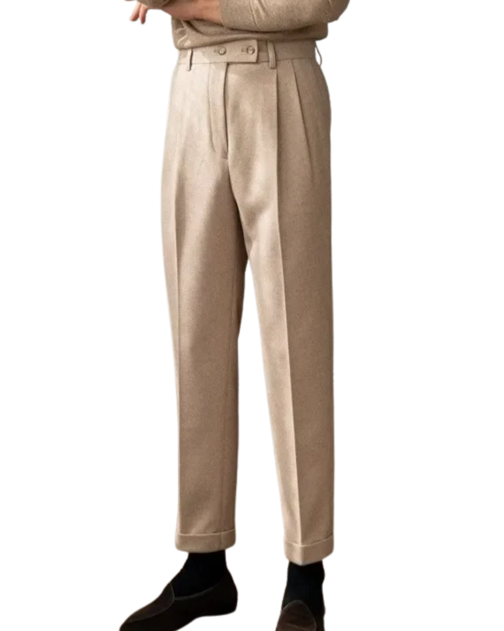 Pantaloni chic a vita alta