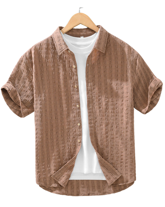 Camicia casual con texture