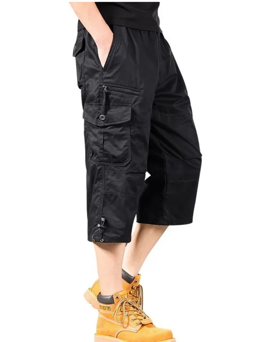 Pantaloncini lunghi in cotone Cargo