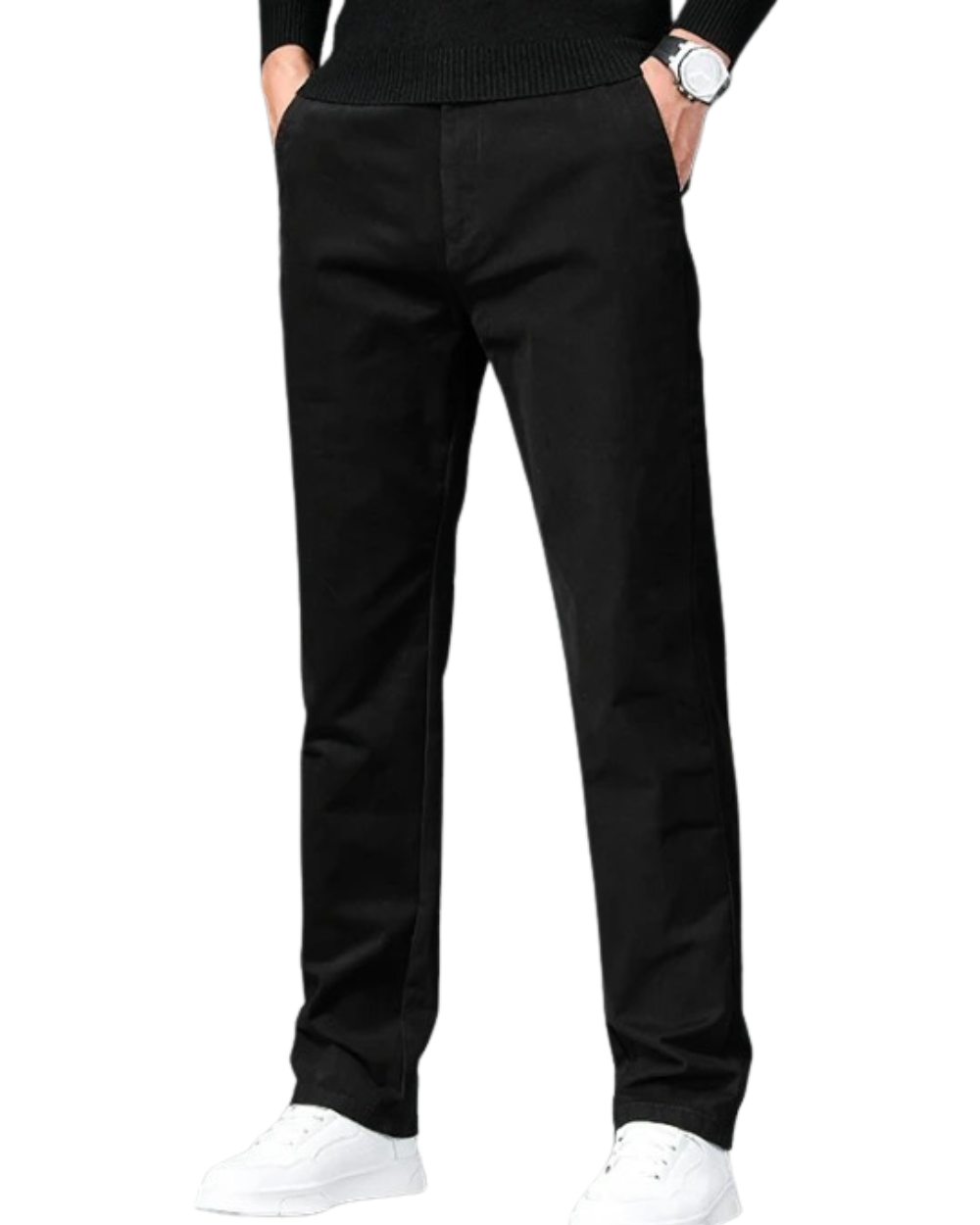 Pantaloni in cotone dal taglio dritto