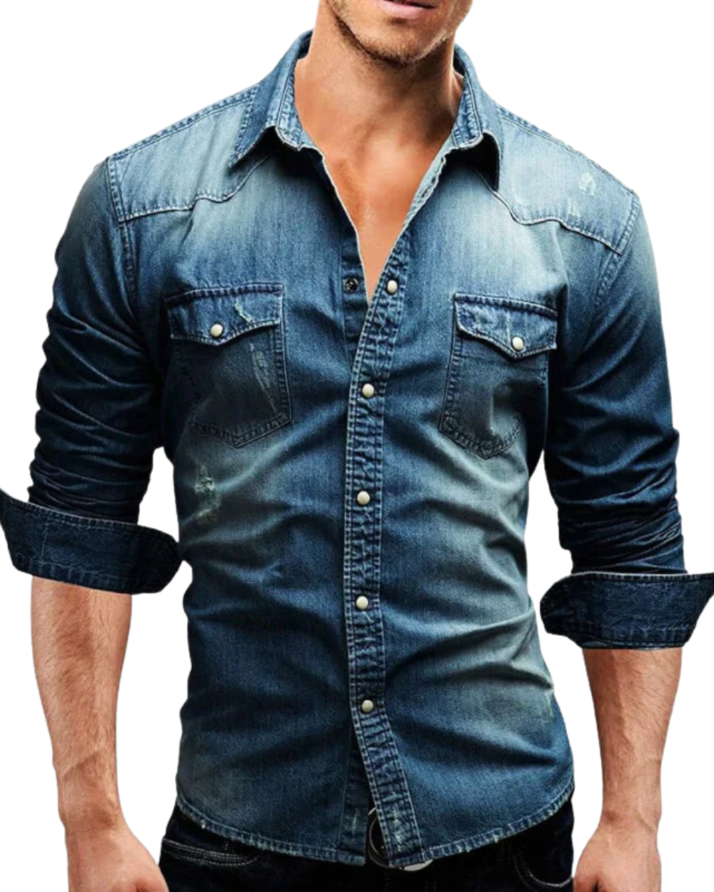 Camicia elegante in denim