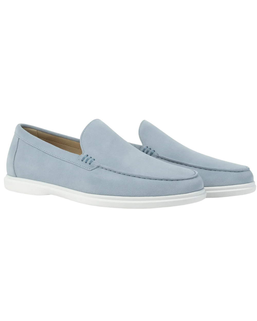 Mocassini casual in pelle scamosciata