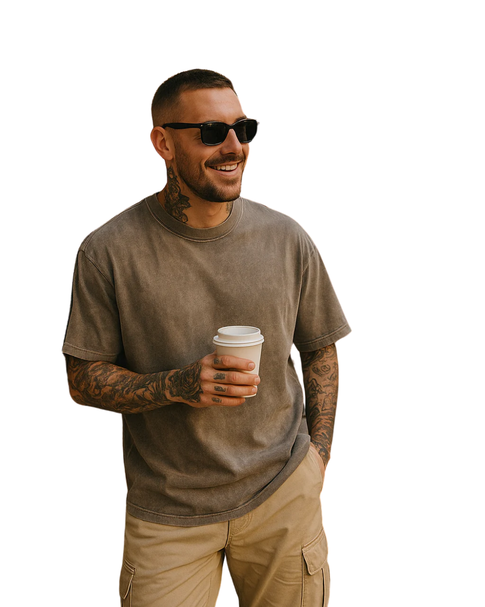 Set di t-shirt oversize in cotone casual - 3 pezzi