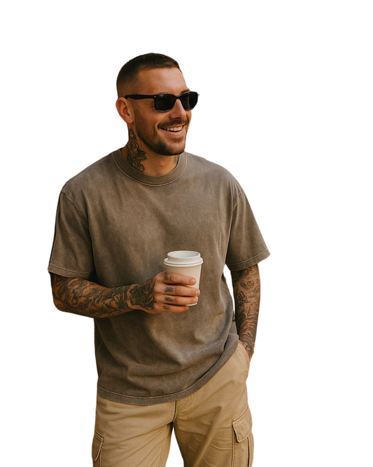 Set di t-shirt oversize in cotone casual - 3 pezzi