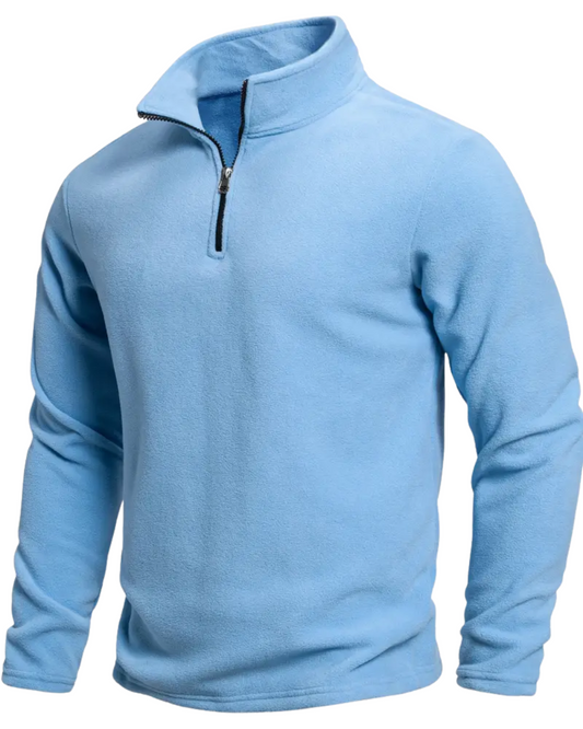 Maglione con zip a maniche lunghe