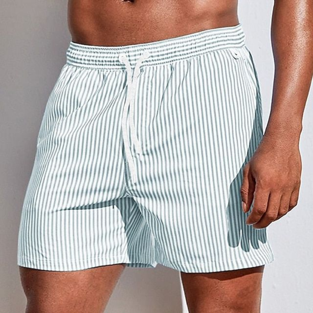 Pantaloncini da bagno casual con pinces