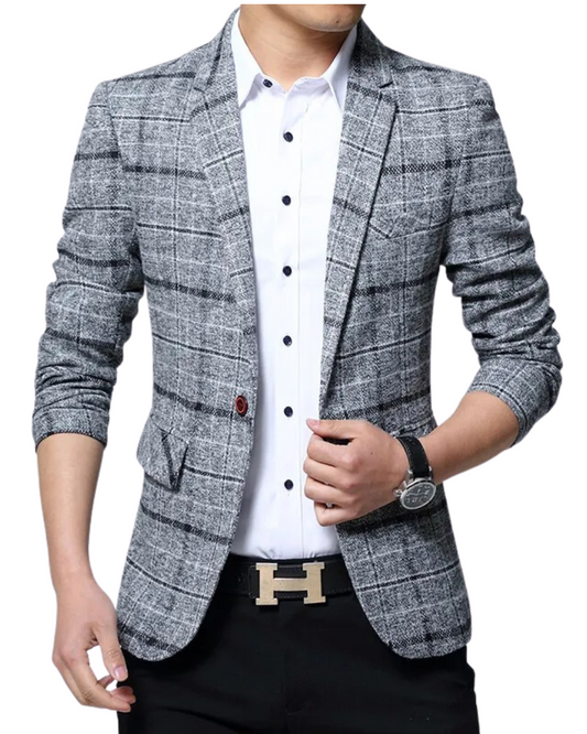Blazer elegante a scacchi