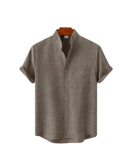 Camicia di lino a maniche corte Venetië