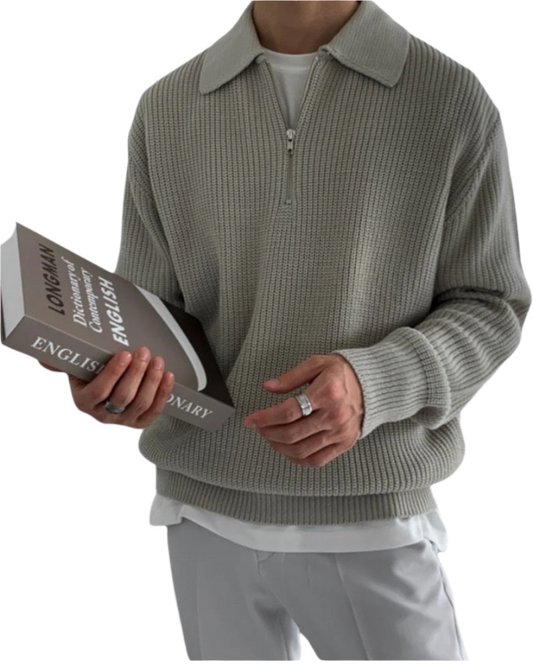 Maglione con zip Monaco