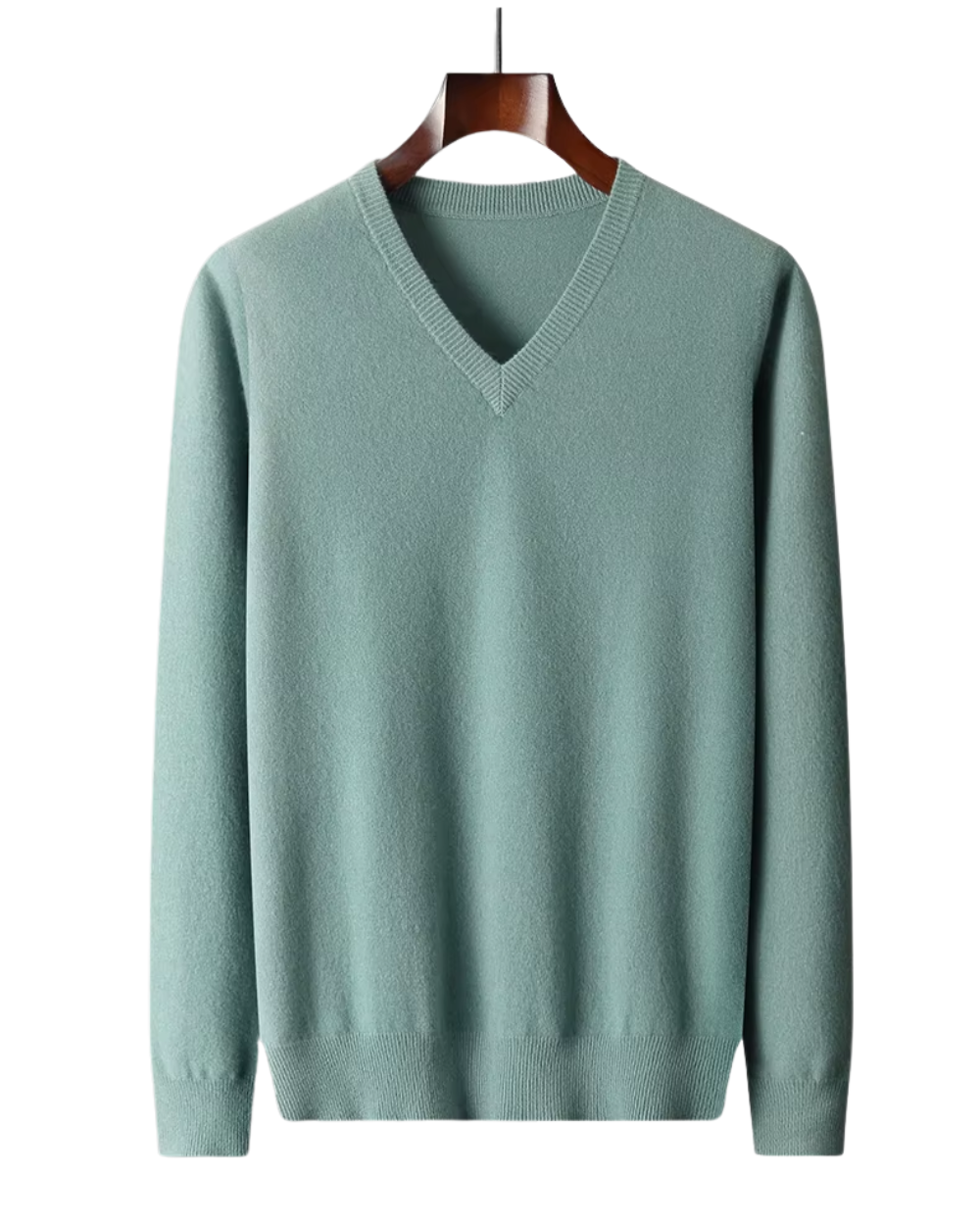 Maglione in lana con scollo a V
