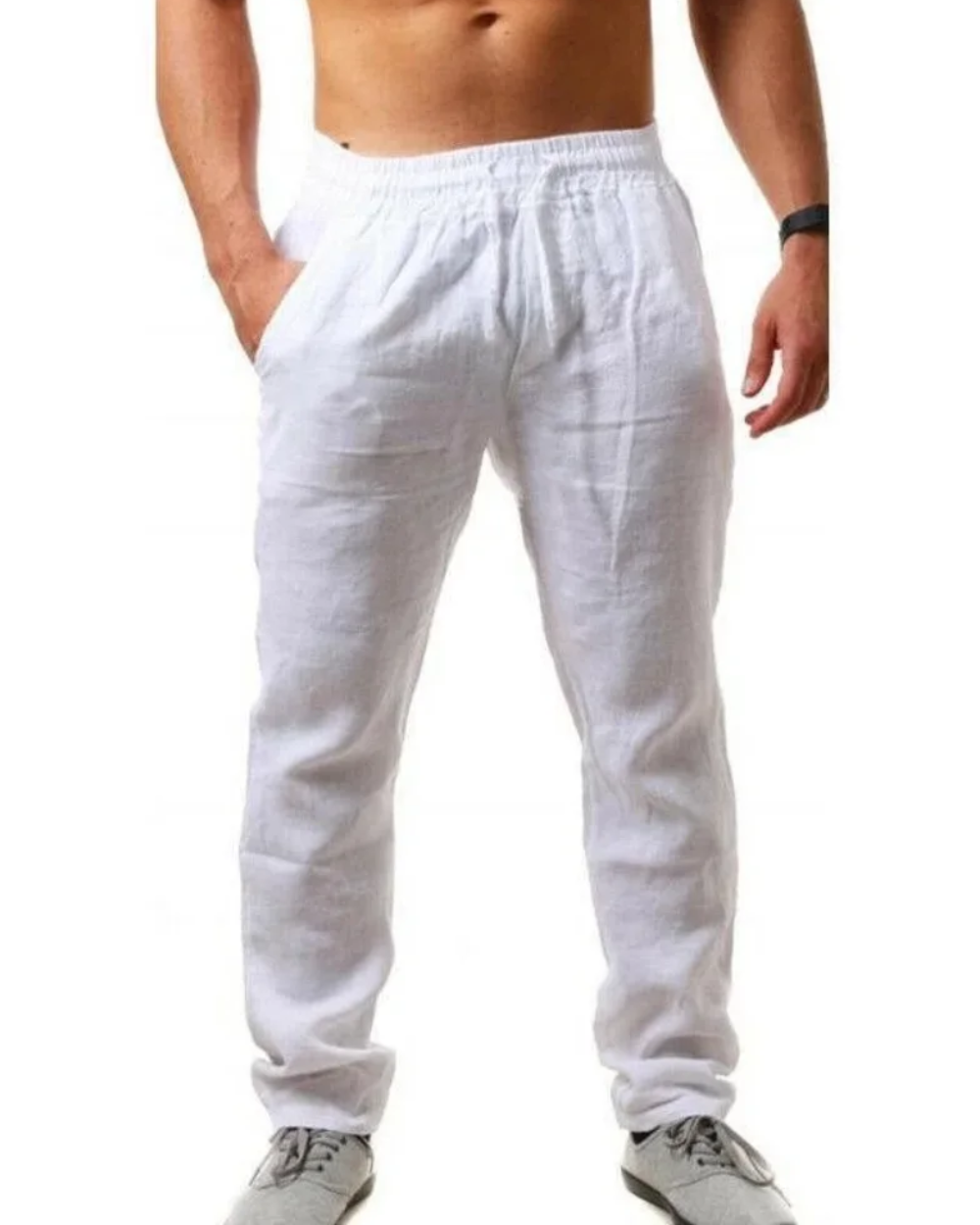Pantaloni di lino traspiranti