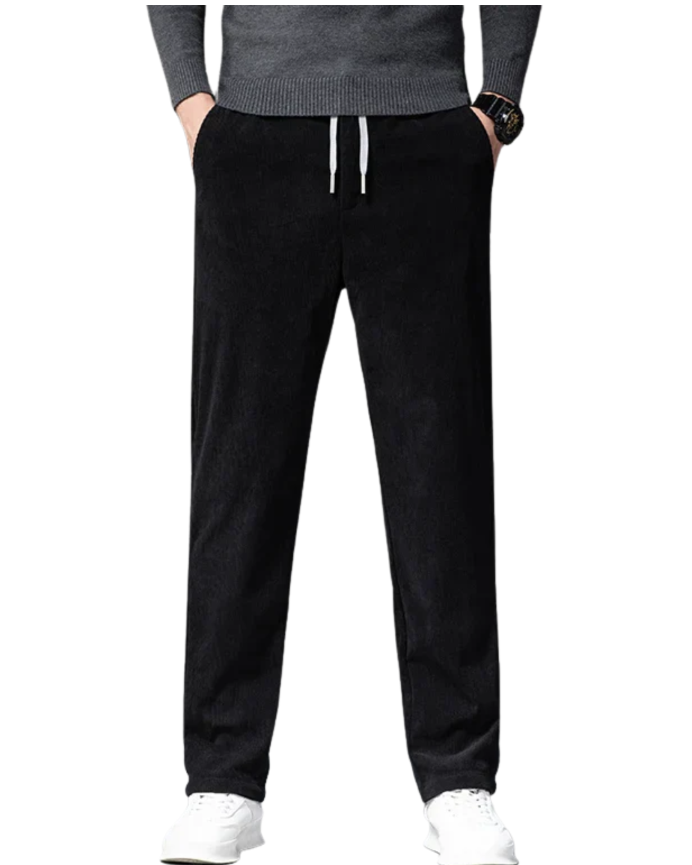 Pantaloni eleganti in velluto a coste