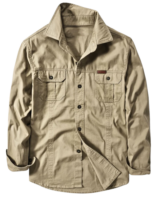 Camicia cargo in cotone