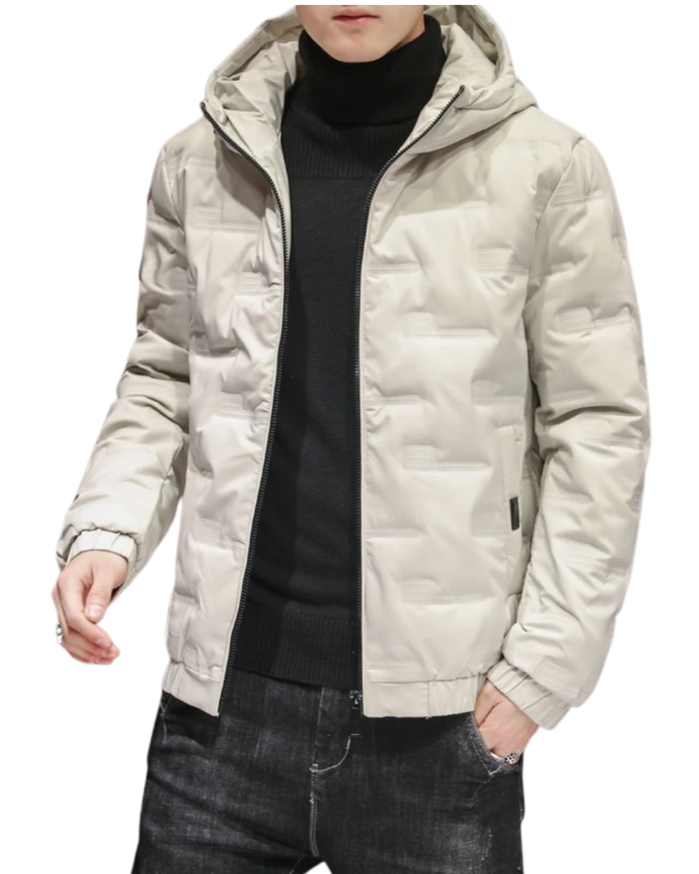 Elegante giacca puffer da uomo