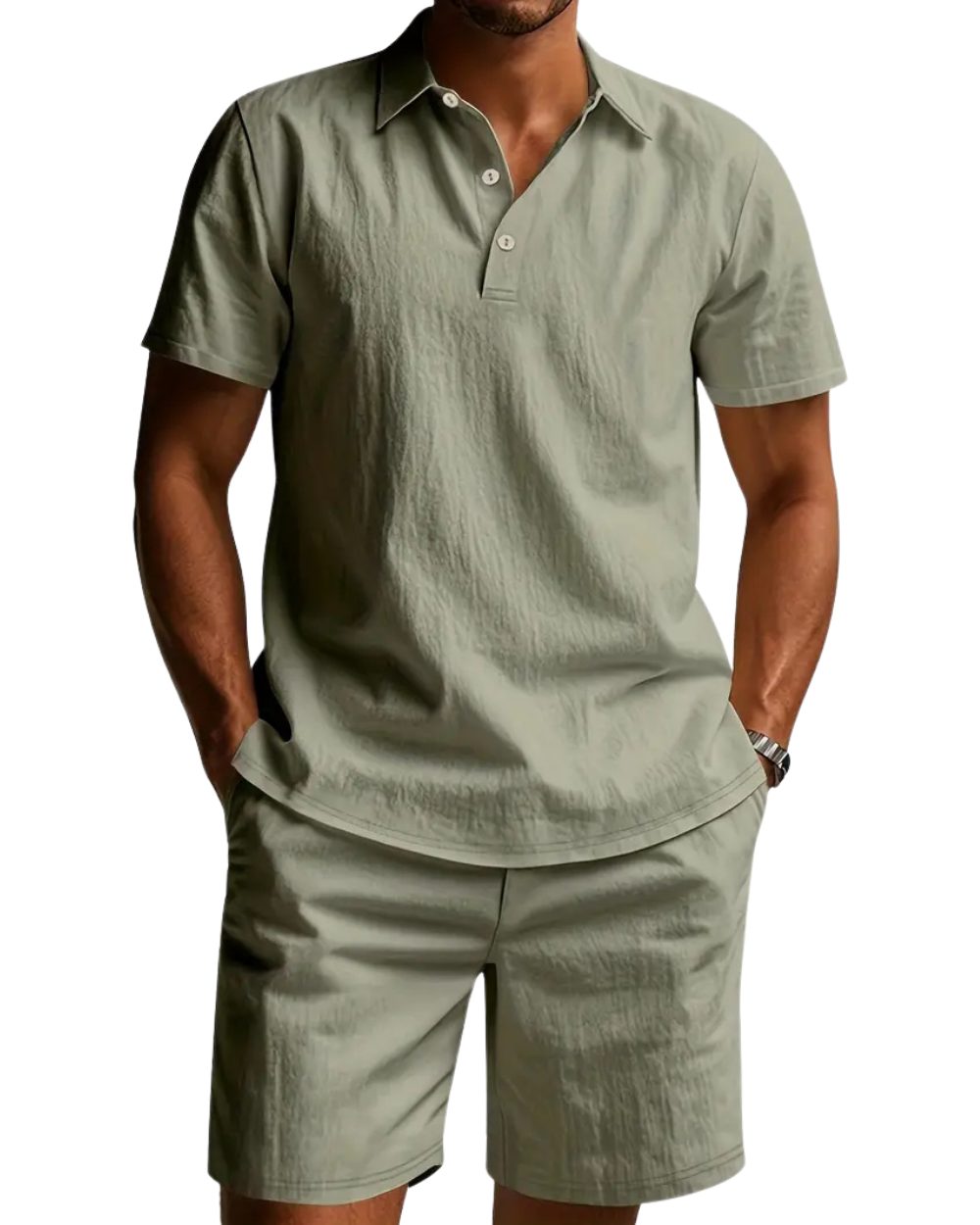 Set da uomo in lino