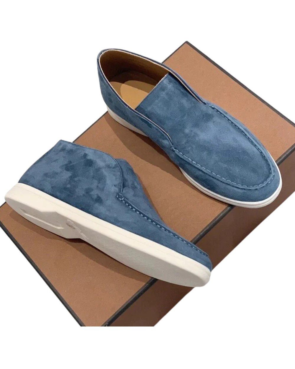Mocassini casual in pelle scamosciata