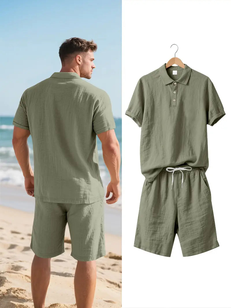 Set da uomo in lino