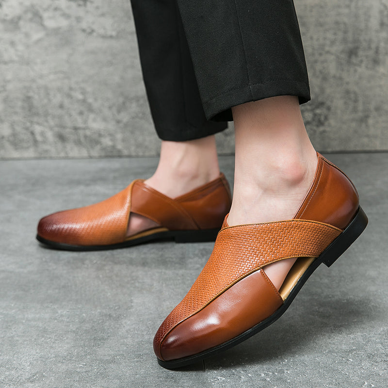Mocassini in pelle vintage