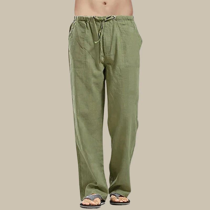 Pantaloni in lino Madeira