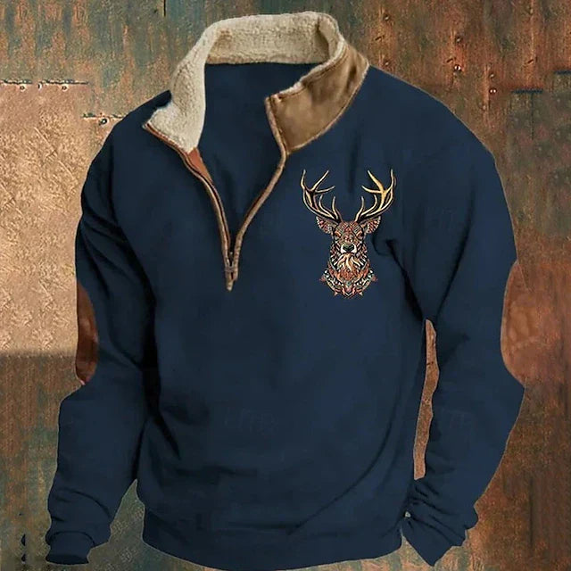 Maglione Silvio Vintage con zip