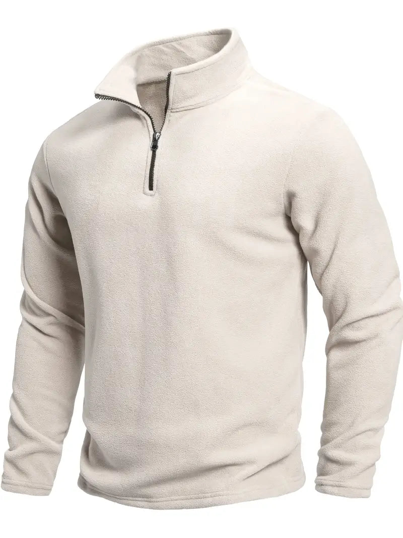 Maglione con zip a maniche lunghe