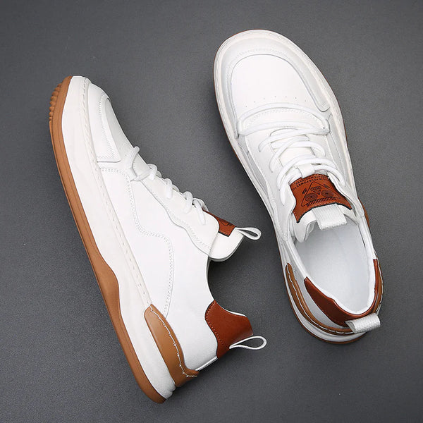 Scarpe in pelle a suola alta